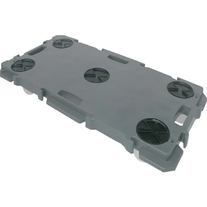 【CAINZ-DASH】矢崎化工 連結型樹脂製平台車 ミニポリトラー ナイロン車輪 GN-900 ダークグレー GN900DGR【別送品】