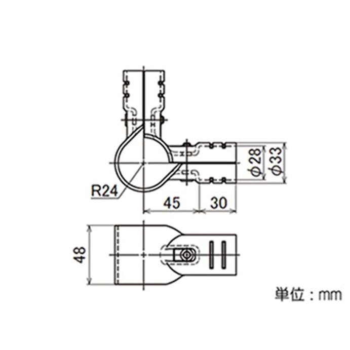 矢崎化工 イレクター メタルジョイント LEJ-2B-S-BL