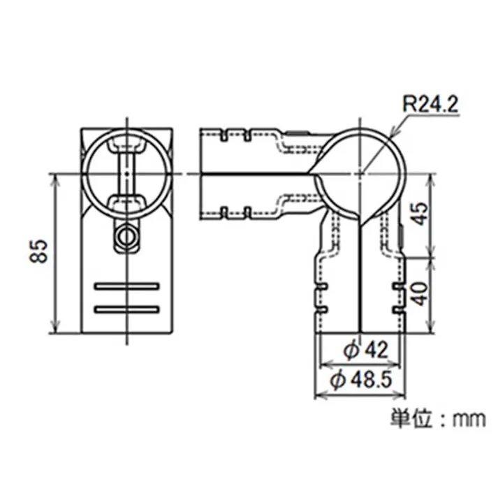 イレクター メタルジョイント LJ-2A-S-BL