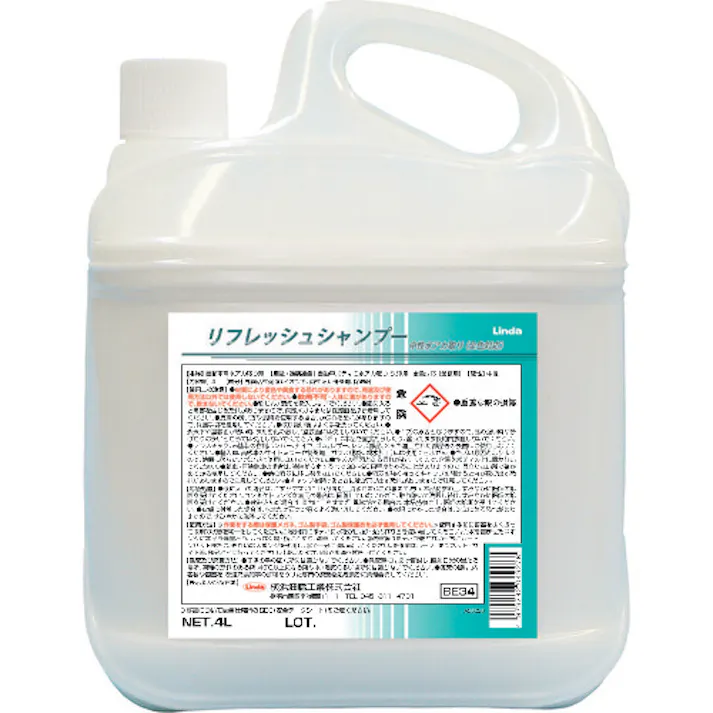 【CAINZ-DASH】横浜油脂工業 リフレッシュシャンプー 4L BE34【別送品】