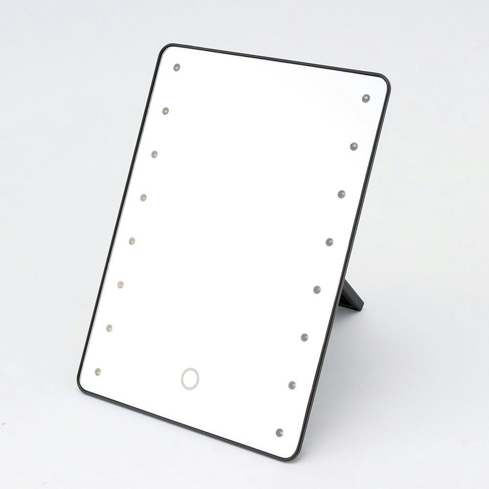 LED ブライトニングミラーYLD-2500 ブラック | ミラー・鏡 通販