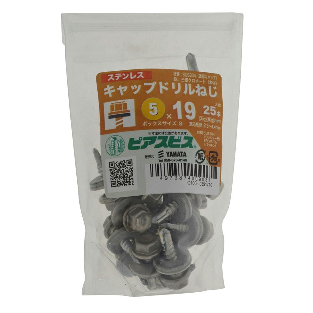 キャップドリルねじ ステンレス 5×19mm