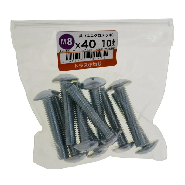 トラス小ねじ 10入り 8×40