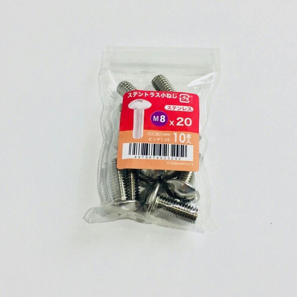 ステントラス小ねじ 10入り 8×20