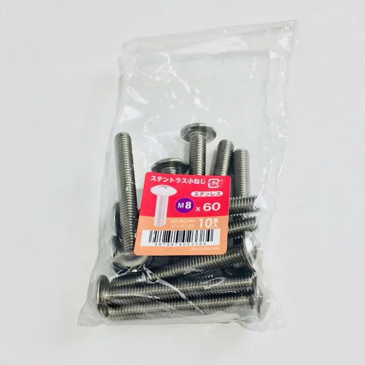 ステントラス小ねじ 10入り 8×60