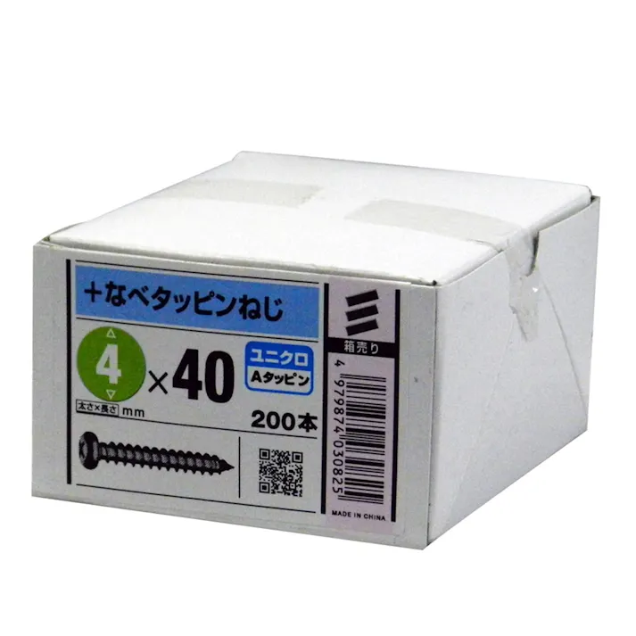 なべタッピングねじ ユニクロ 4×40mm