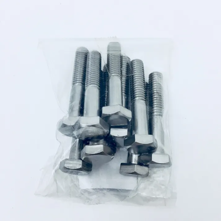 ステン六角ボルト半ねじ 10入り 3/8×55