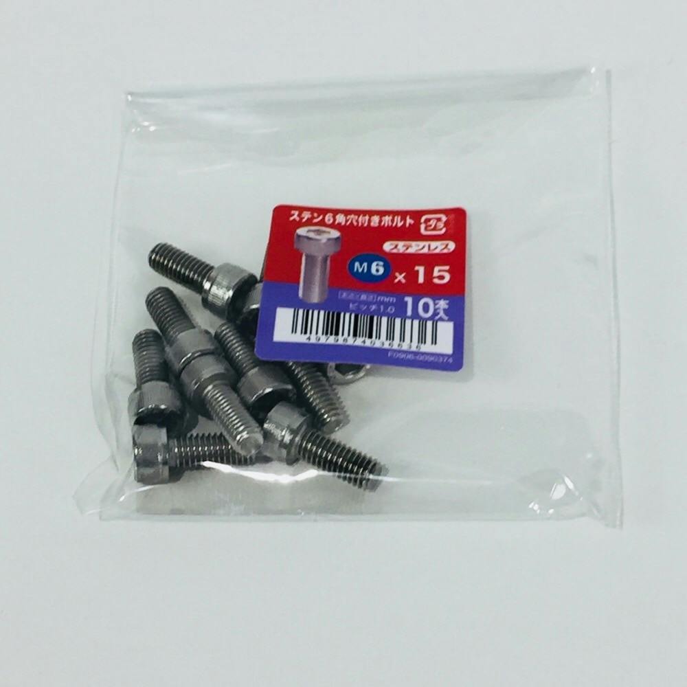 ステンキャップ 10入り 6×15