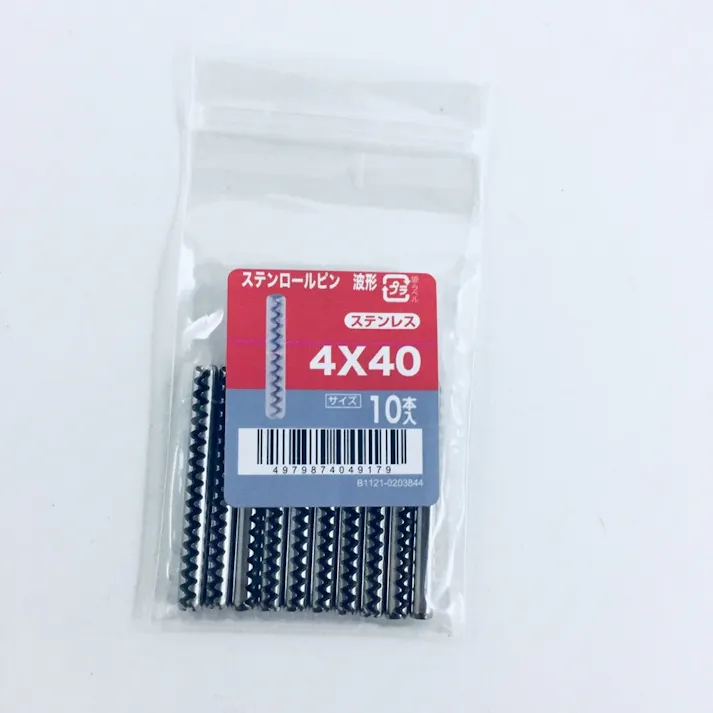 ステンロールピン波型 10入り 4×40