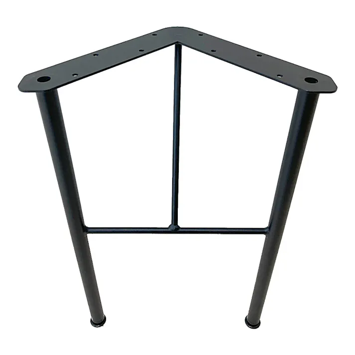 ヤハタ Ironna スツール金具(黒)400
