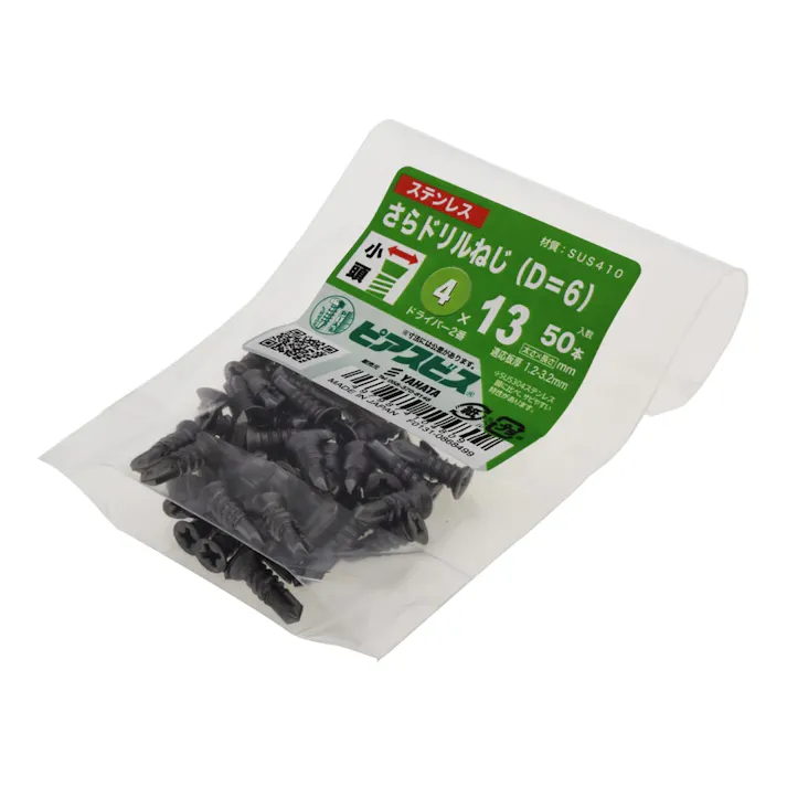 ステンさらドリルねじP(D=6) 4×13