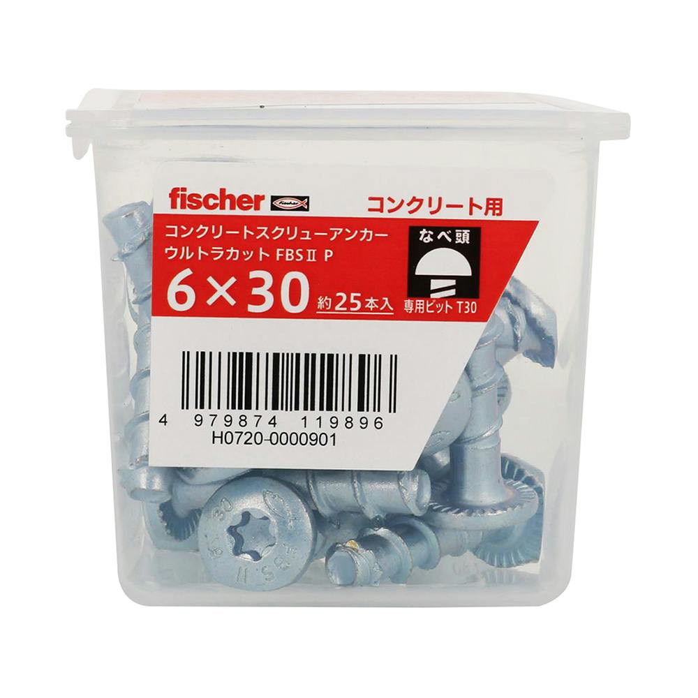 フィッシャー ウルトラカット 6×30 トルクス穴 NP なべ頭 | ねじ・くぎ