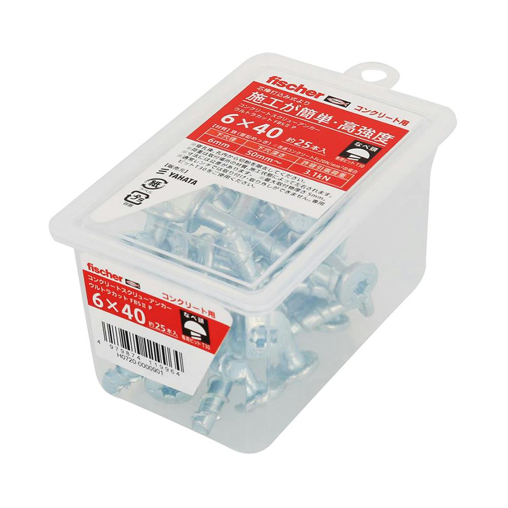 フィッシャー ウルトラカット 6×40 トルクス穴 NP なべ頭 | ねじ