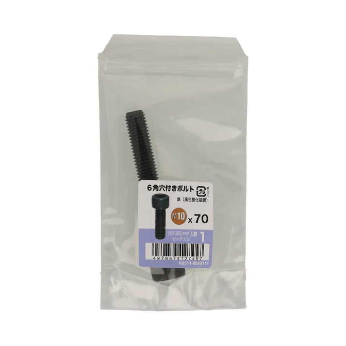 6角穴付きボルト M10×70 1本入