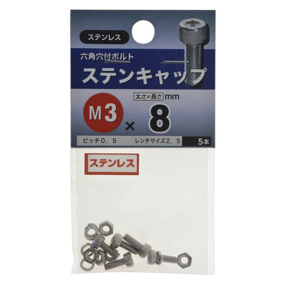 古代牙根付2点セット ステンキャップスクリューボルト YAHATA キャップボルト M6×20mm