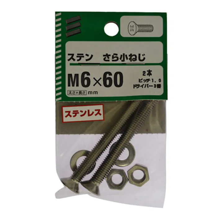 (NB) ステン皿小ネジ 6×60