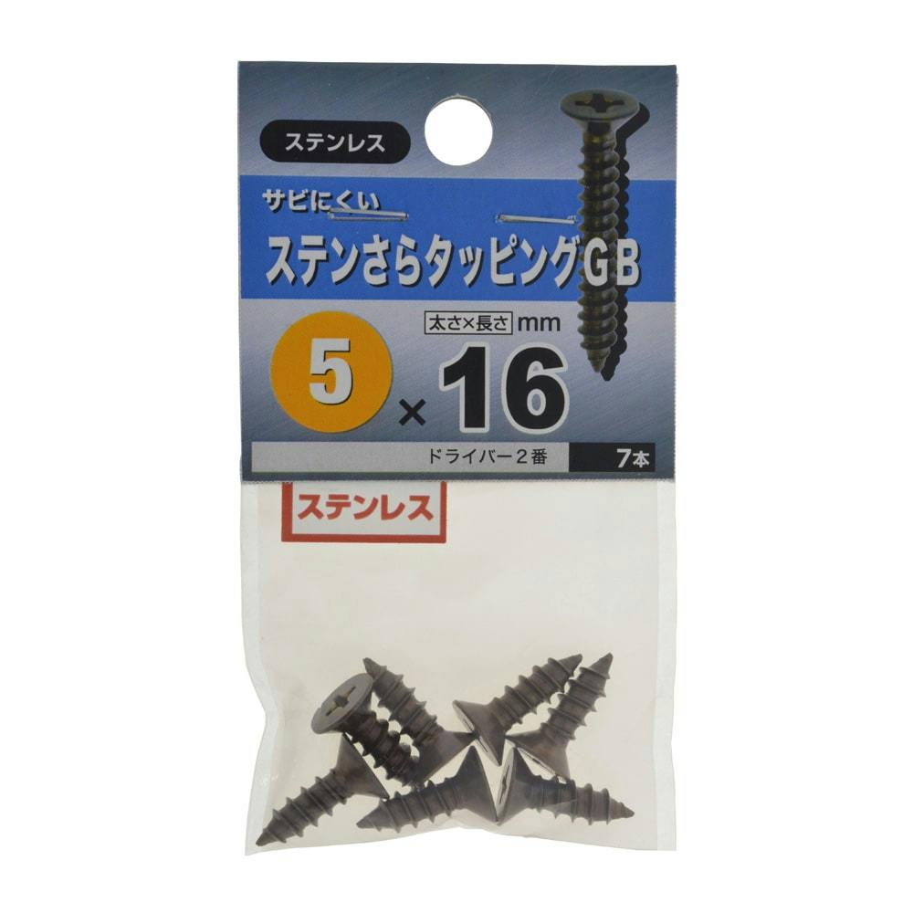 ステンさらタッピングGB ステンレス 5×16mm