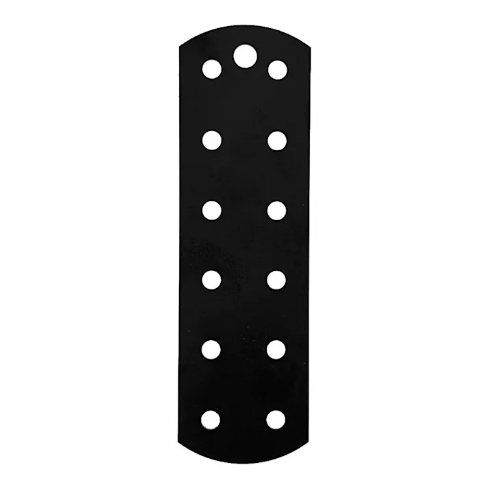 曲板2列穴 黒 1.0mm×30mm×100mm