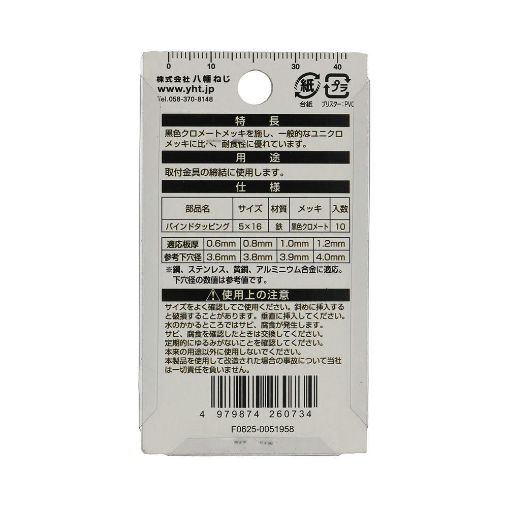 バインドタッピング BZ BS-05 M5×16mm 10入 | ねじ・くぎ・針金