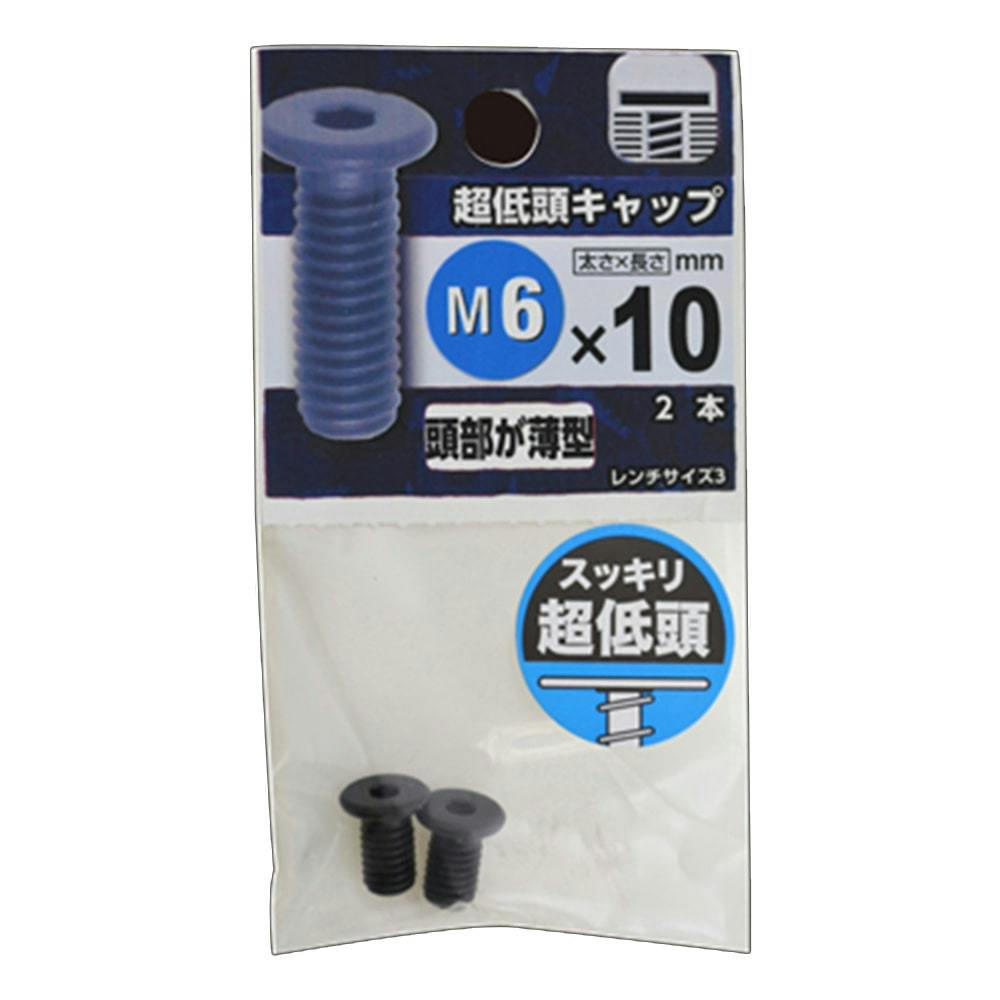 八幡ねじ 超低頭キャップ M6×10mm | ねじ・くぎ・針金・建築金物