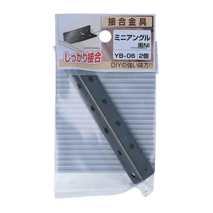 ミニアングル 黒 NI YB-06 2個