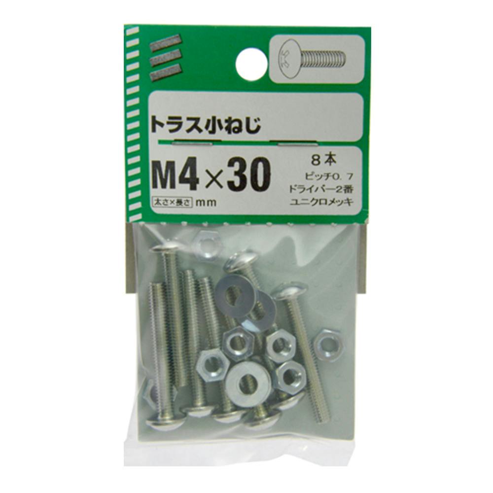 トラス小ねじ 4×30