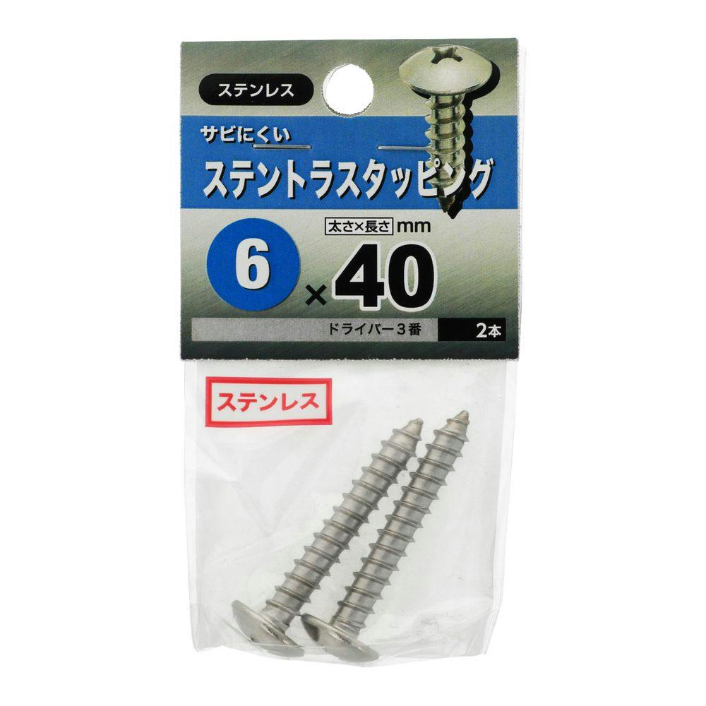 ステントラスタッピング 6×40mm