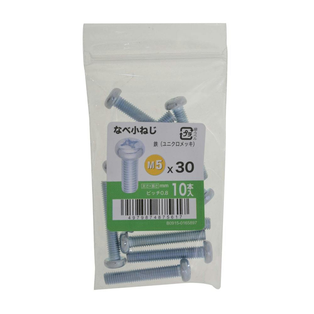 なべ小ねじ 10入り 5×30