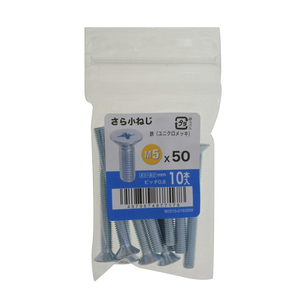 さら小ねじ 10入り 5×50