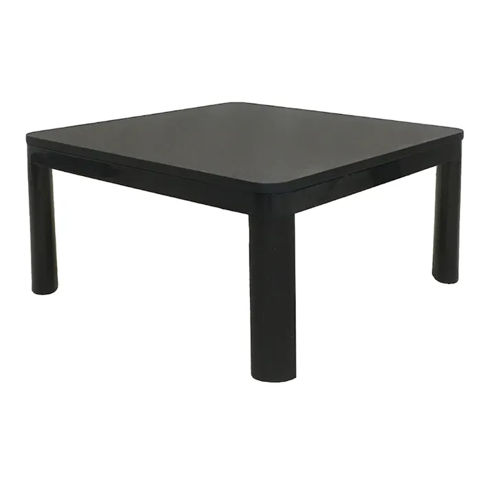 カジュアルこたつ 石英管 幅75sm 奥行75cm 高さ38.5cm ブラック KCK-750MD