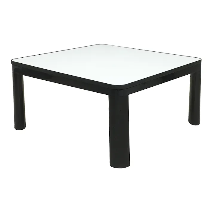 カジュアルこたつ 石英管 幅75sm 奥行75cm 高さ38.5cm ブラック KCK-750MD