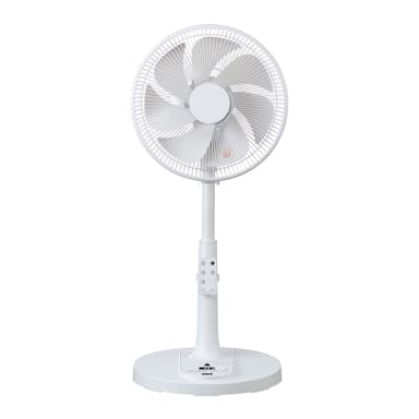 【期間限定個別送料無料】ユアサプライムス DCリモコン扇 羽根径30cm 消費電力22W オフタイマー機能付 12段階 ホワイト YGT-D3454EFR-W