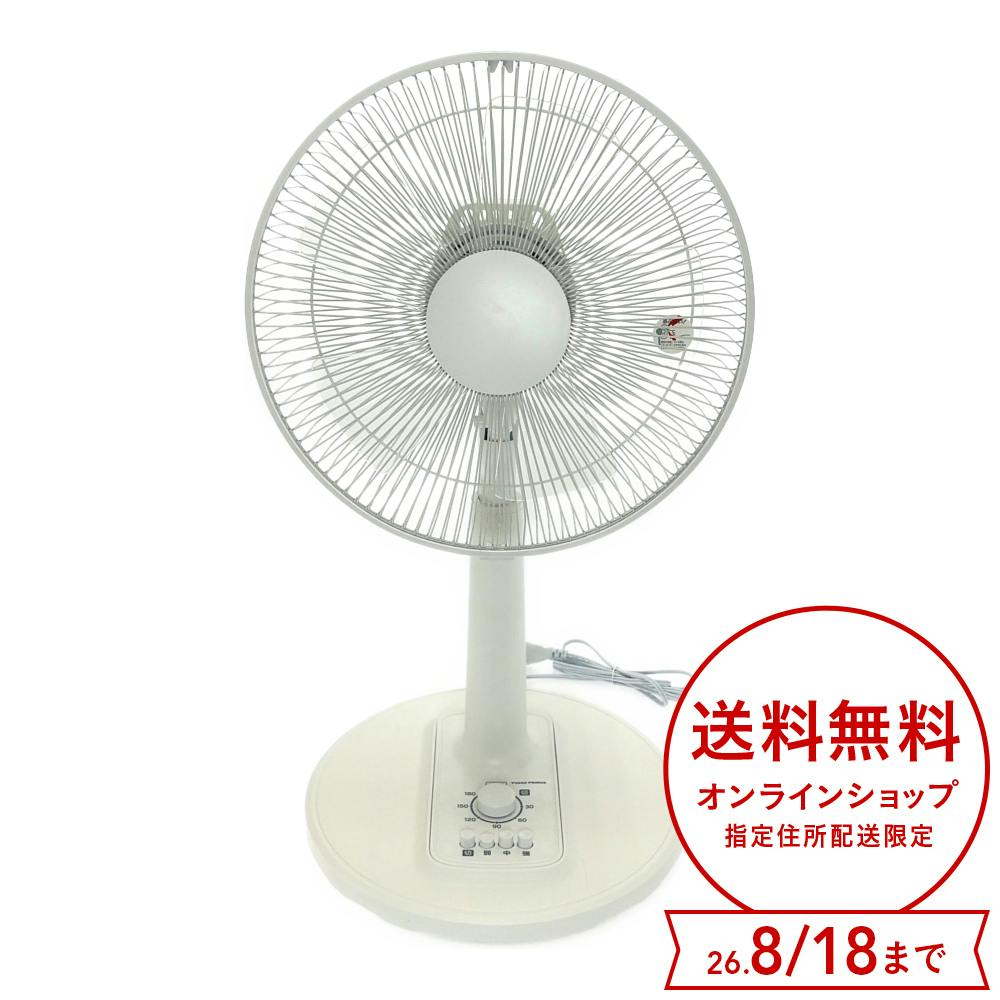 リビング扇風機 ボタン式 30cm ホワイト YT-3041H