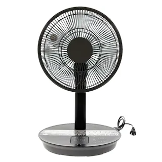 リビング扇風機 DCモーター 30cm コンパクト収納 グレー YT-D3435HFR