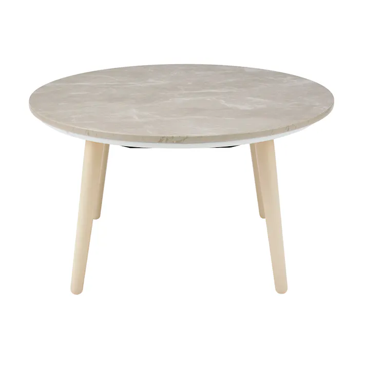 丸形こたつ シロナ 幅67cm 奥行67cm 高さ38cm ホワイトマーブル R67G(WMA)【別送品】