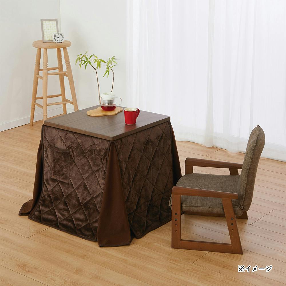 1人用こたつセット 石英管 幅55cm 奥行55cm 高さ38/57cm