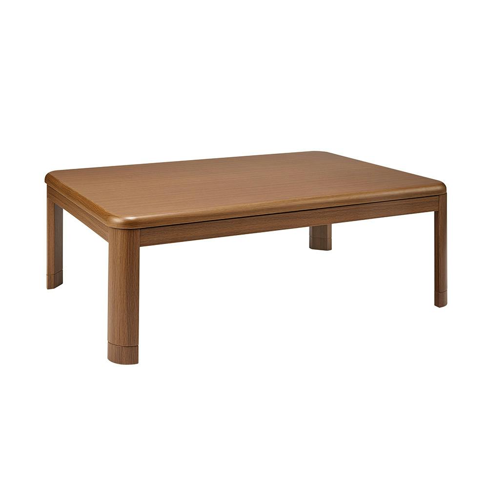 家具調こたつ 石英管 幅120cm 奥行80cm 高さ35.5/40.5cm ブラウン YK