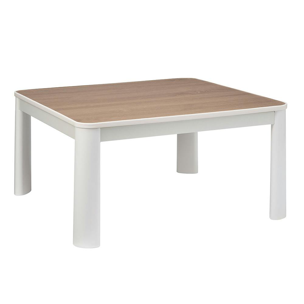 4種set 板付 バンナ#A,スコタツ,モンキーノース,マダガスカリエンセ カジュアルこたつ 石英管 幅75cm 奥行75cm 高さ38.5cm ホワイト CK