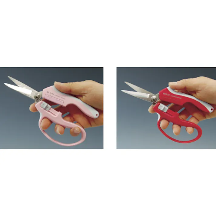 【CAINZ-DASH】ムサシ 剪定(せんてい)ハサミ オルマ マグネット鋏 芽切型(赤) MG-2R【別送品】