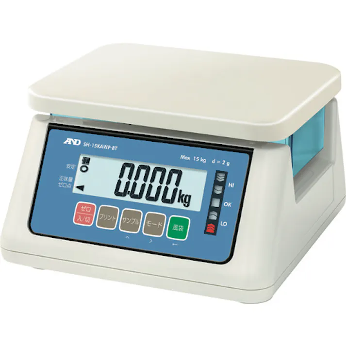 【CAINZ-DASH】エー・アンド・デイ 防塵・防水はかりワイヤレス通信モデル SH-15KAWP-BT SH-15KAWP-BT【別送品】