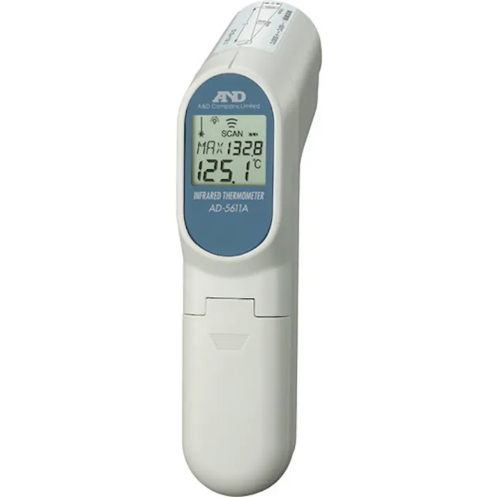【CAINZ-DASH】エー・アンド・デイ 非接触型放射温度計 測定温度範囲-60~500℃ AD5611A【別送品】
