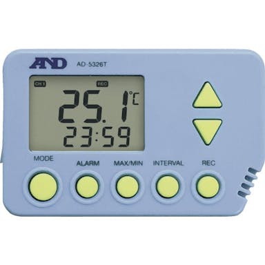 【CAINZ-DASH】エー・アンド・デイ デジタル温度データロガー　ＡＤ－５３２６Ｔ AD-5326T【別送品】