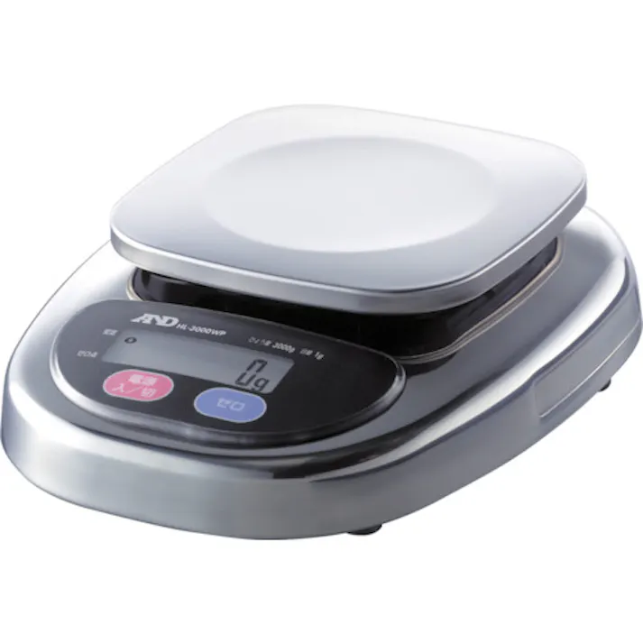 【CAINZ-DASH】エー・アンド・デイ 防塵・防水デジタルはかりウォーターボーイ皿寸法128×128mm HL3000WP【別送品】