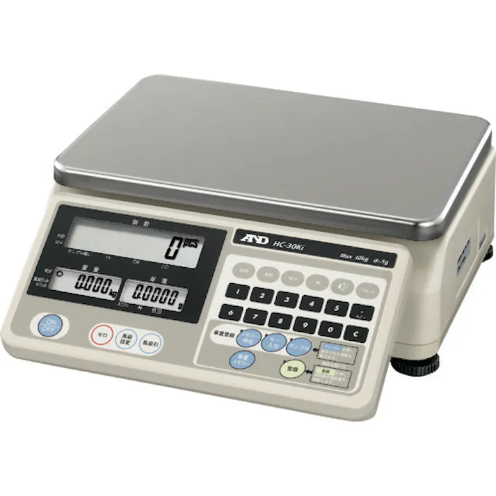 【CAINZ-DASH】エー・アンド・デイ 電子天びん カウンティングスケール 最小表示5.0g ひょう量30kg HC30KI【別送品】