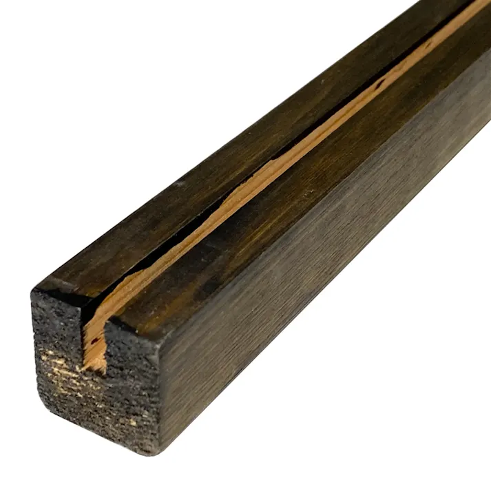 塗装溝付角材(茶) 1820×4mm用