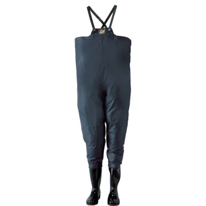 【CAINZ-DASH】クレモナ水産 胴付き長靴 鉄紺 24.0cm【別送品】