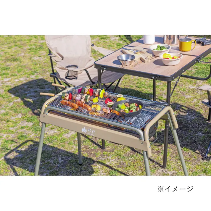 ロゴス LOGOS ROSY チューブグリル ベージュ