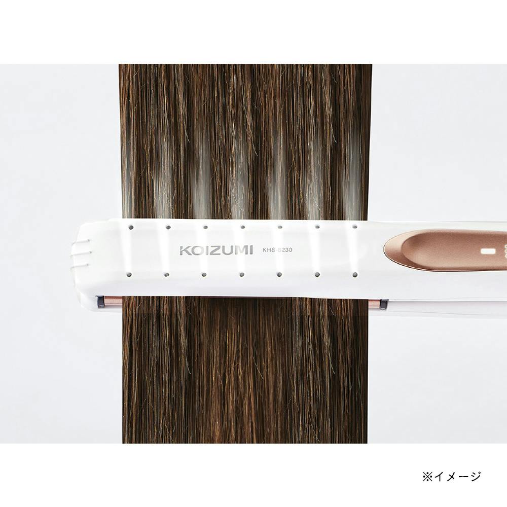 コイズミ マイナスイオンストレートアイロン ホワイト KHS-8230W