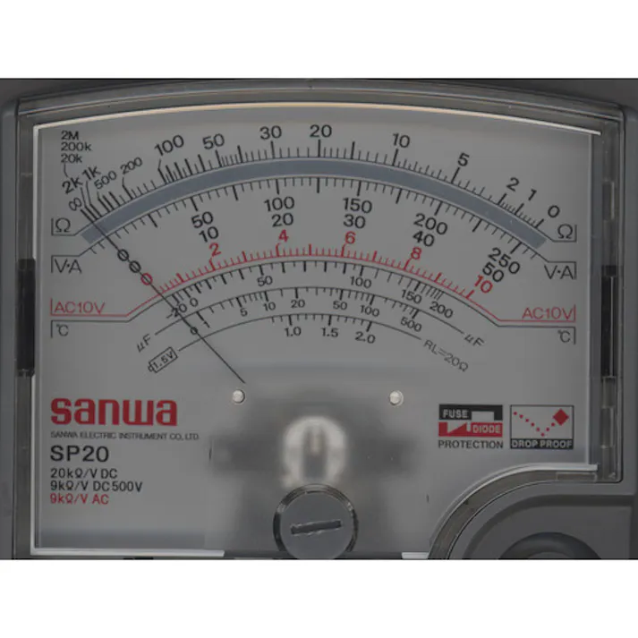 【CAINZ-DASH】三和電気計器 アナログマルチテスタ ハードケース付き SP20/C【別送品】