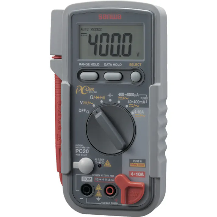 【CAINZ-DASH】三和電気計器 デジタルマルチメータ パソコン接続型 PC20【別送品】